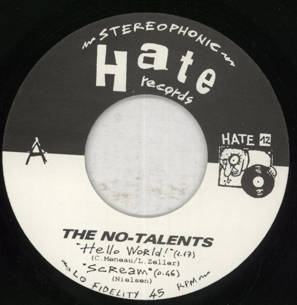 The No-Talents Hello World! Italian 7" vinyl single (7 inch record / 45) 8HP07HE854047