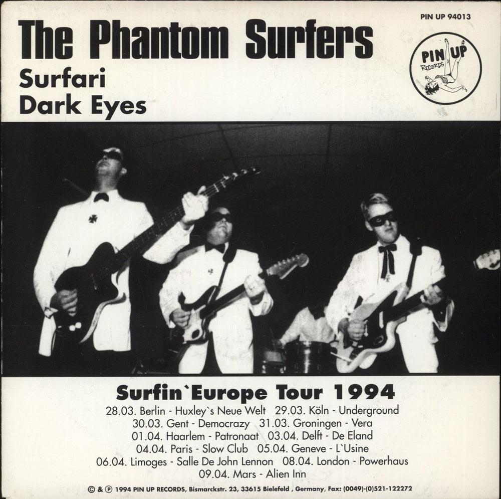 The Phantom Surfers Surfari / Nutbreaker German 7" vinyl single (7 inch record / 45) PINUP94013