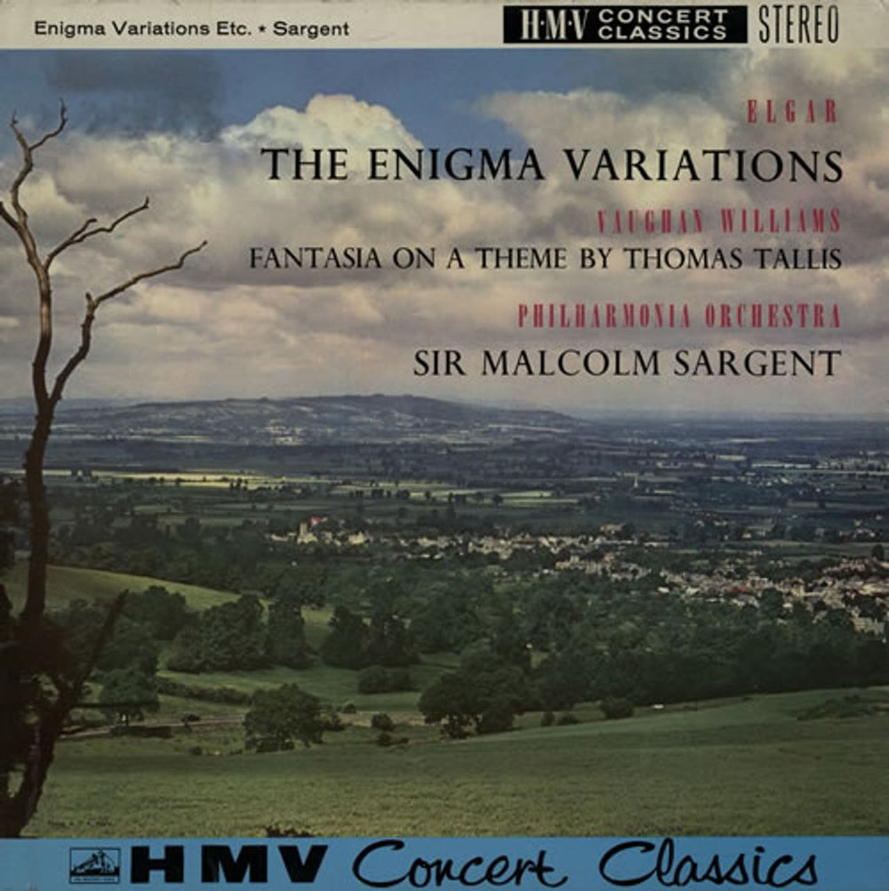 The Philharmonia Orchestra Elgar: The Enigma Variations / Vaughan Williams: Fantasia On A Theme By Thomas Tallis UK vinyl LP album (LP record) SXLP20007
