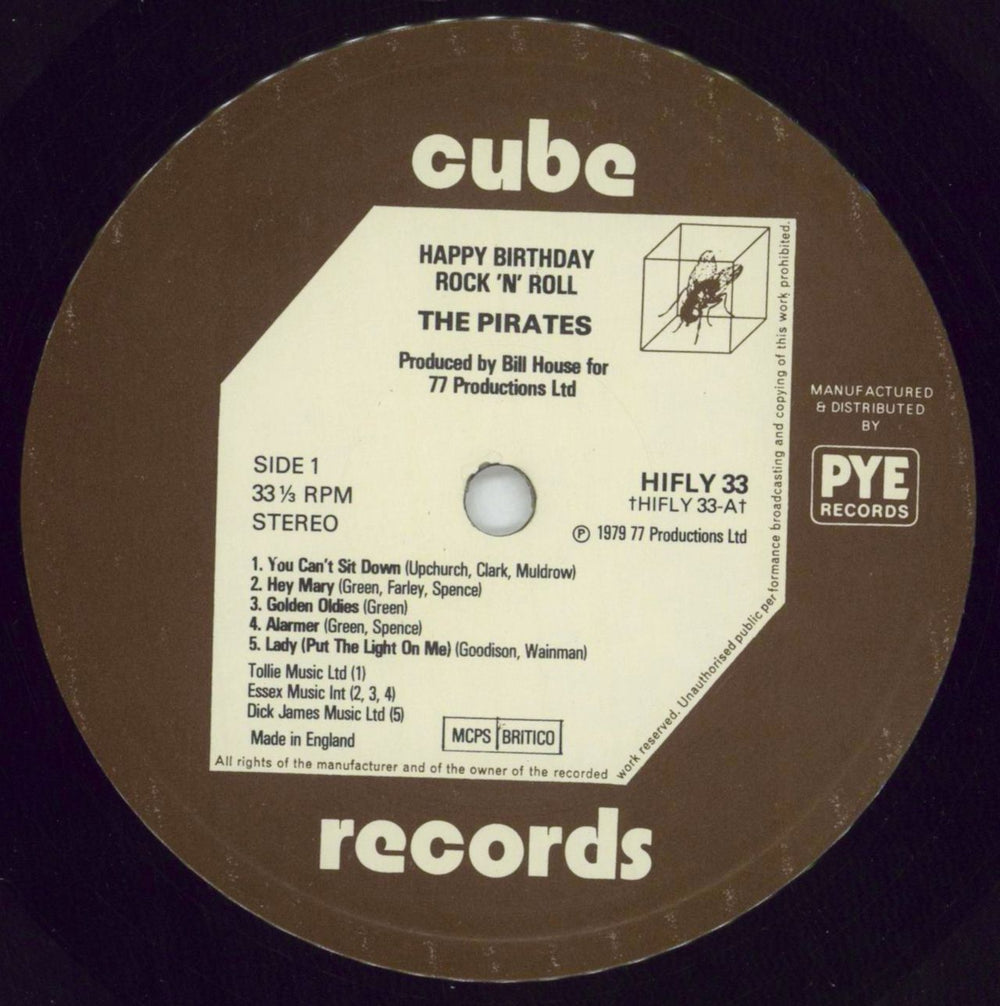 The Pirates Happy Birthday Rock´N´Roll + flexi UK vinyl LP album (LP record) IRALPHA654771