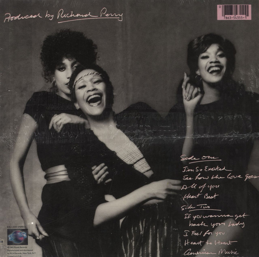 The Pointer Sisters So Excited - Sealed US vinyl LP album (LP record) 078635435511