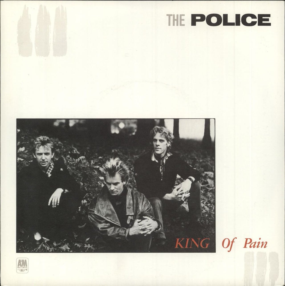 The Police King Of Pain + Sleeve UK 7" vinyl single (7 inch record / 45) AM176