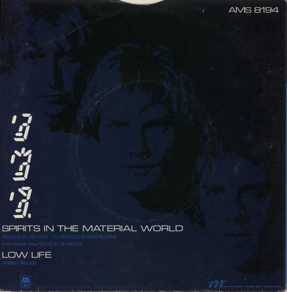 The Police Spirits In The Material World UK 7" vinyl single (7 inch record / 45)