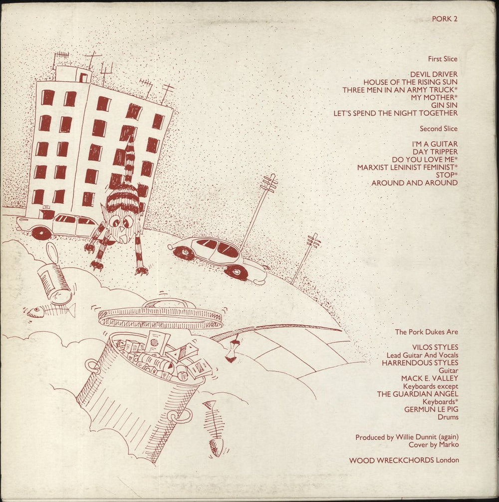 The Pork Dukes Pig Out Of Hell UK vinyl LP album (LP record)