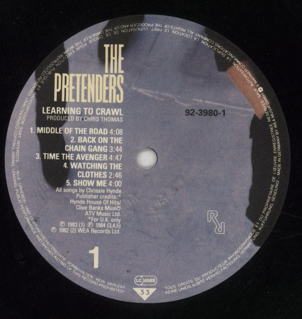 The Pretenders Learning To Crawl - stickered p/s UK vinyl LP album (LP record) PTNLPLE655950