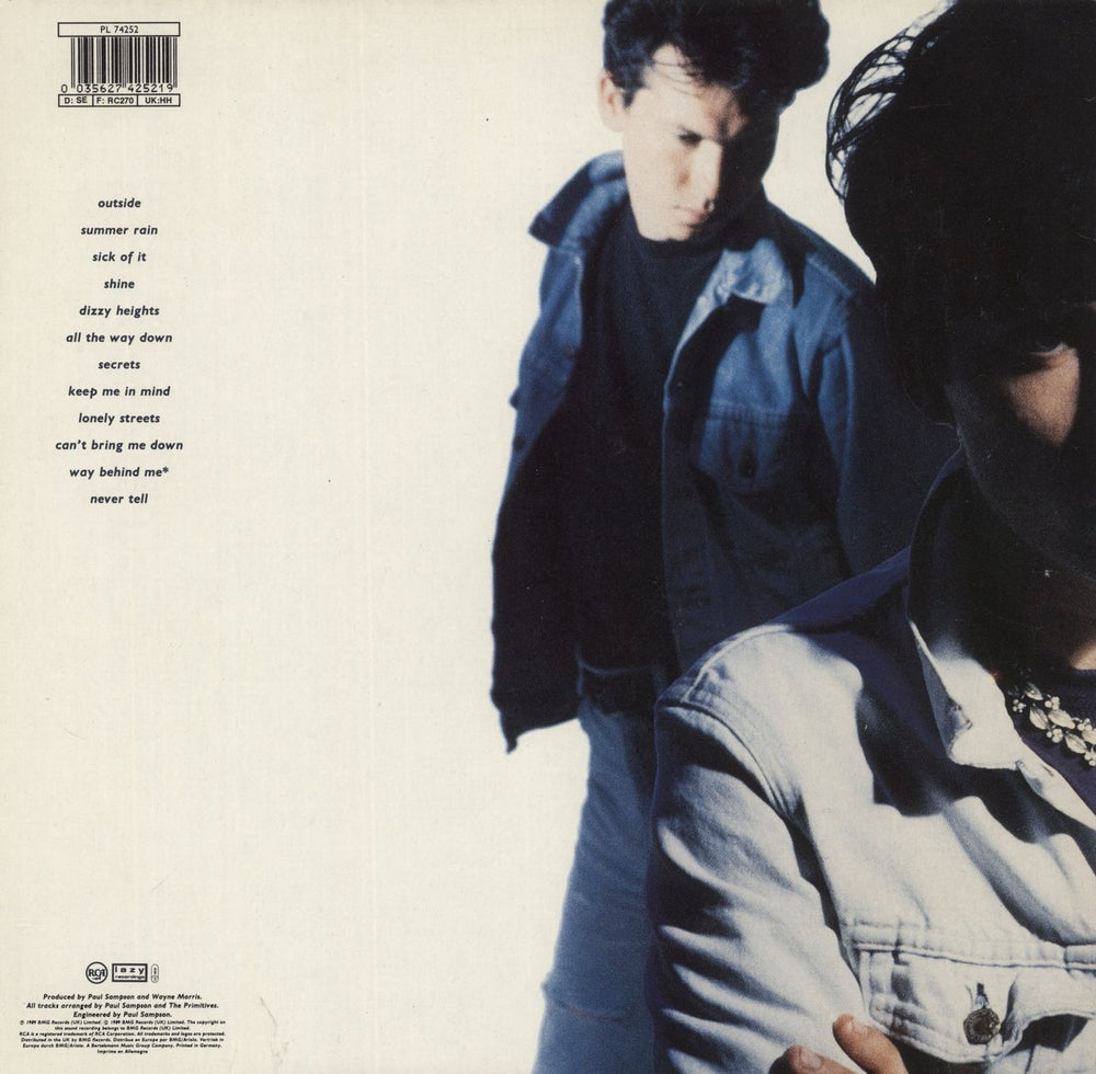 The Primitives Pure UK vinyl LP album (LP record) 035627425219