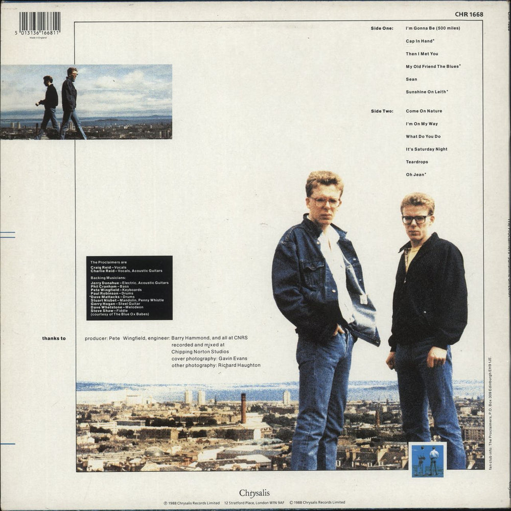 The Proclaimers Sunshine On Leith - EX UK vinyl LP album (LP record) 5013136166811