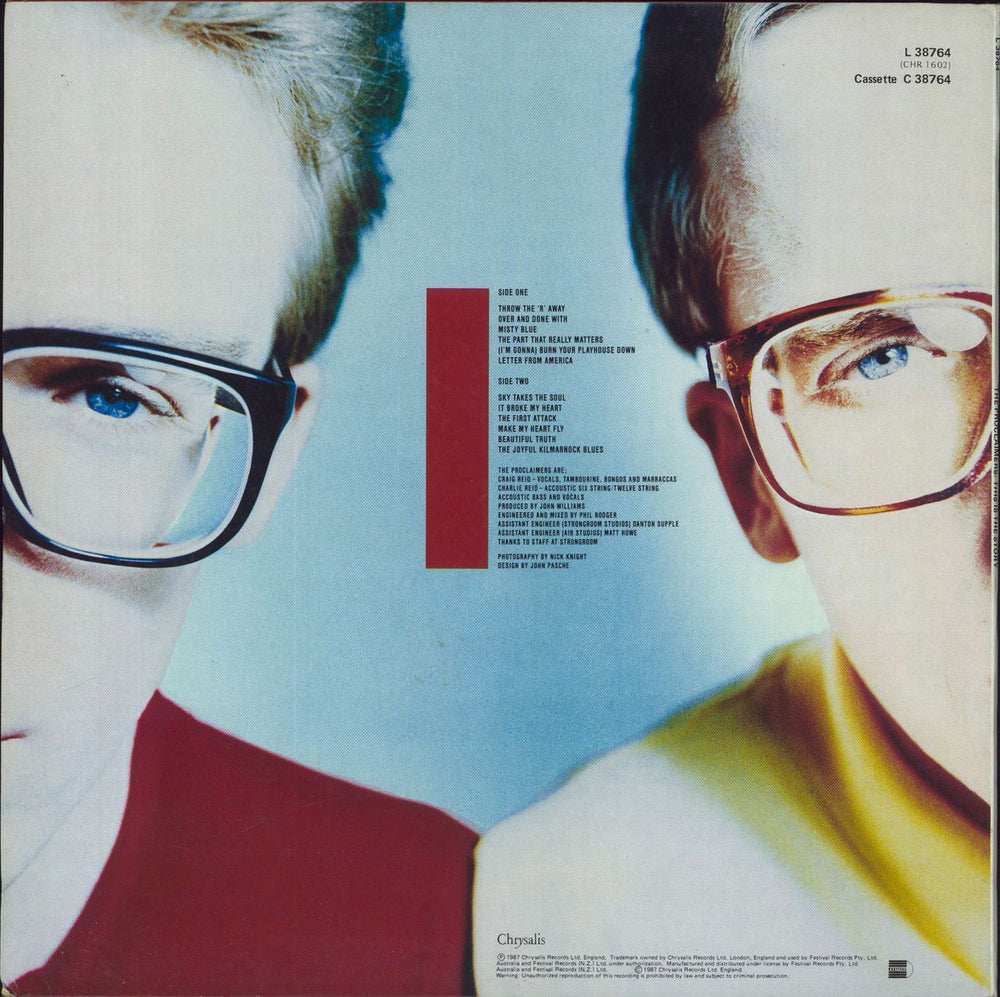 The Proclaimers This Is The Story Australian vinyl LP album (LP record) 5013136160215