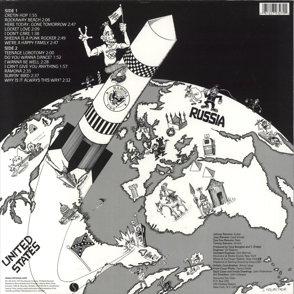 The Ramones Rocket To Russia - 180 Gram Vinyl UK vinyl LP album (LP record) 081227932701