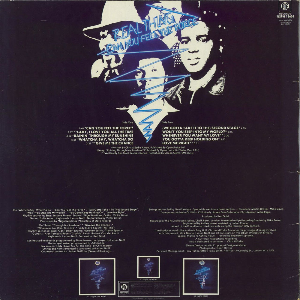 The Real Thing Can You Feel The Force - Yellow Vinyl UK vinyl LP album (LP record) TE0LPCA820917