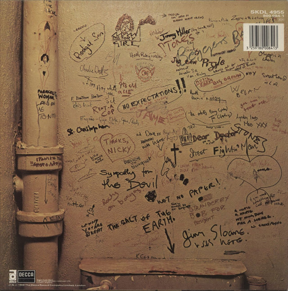 The Rolling Stones Beggars Banquet - Digitally Remastered UK vinyl LP album (LP record) 3259180008413