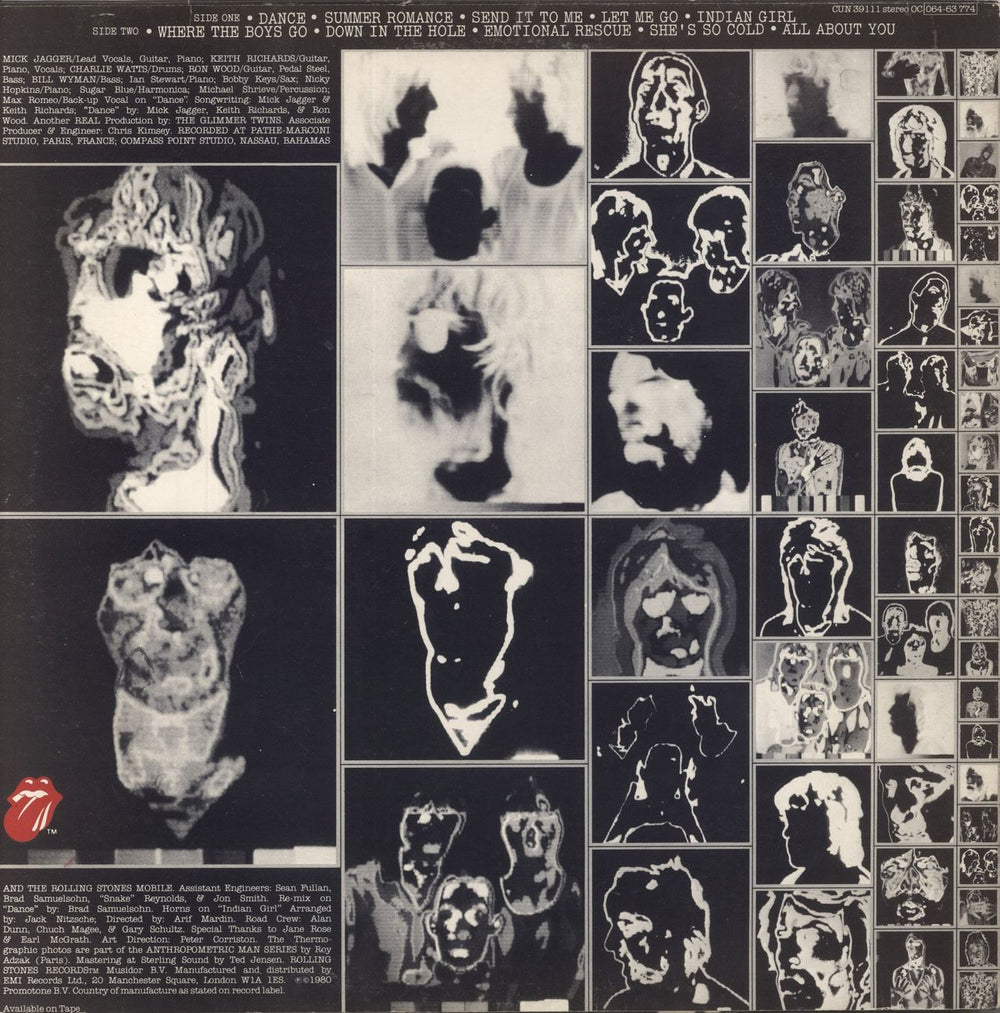 The Rolling Stones Emotional Rescue UK vinyl LP album (LP record)