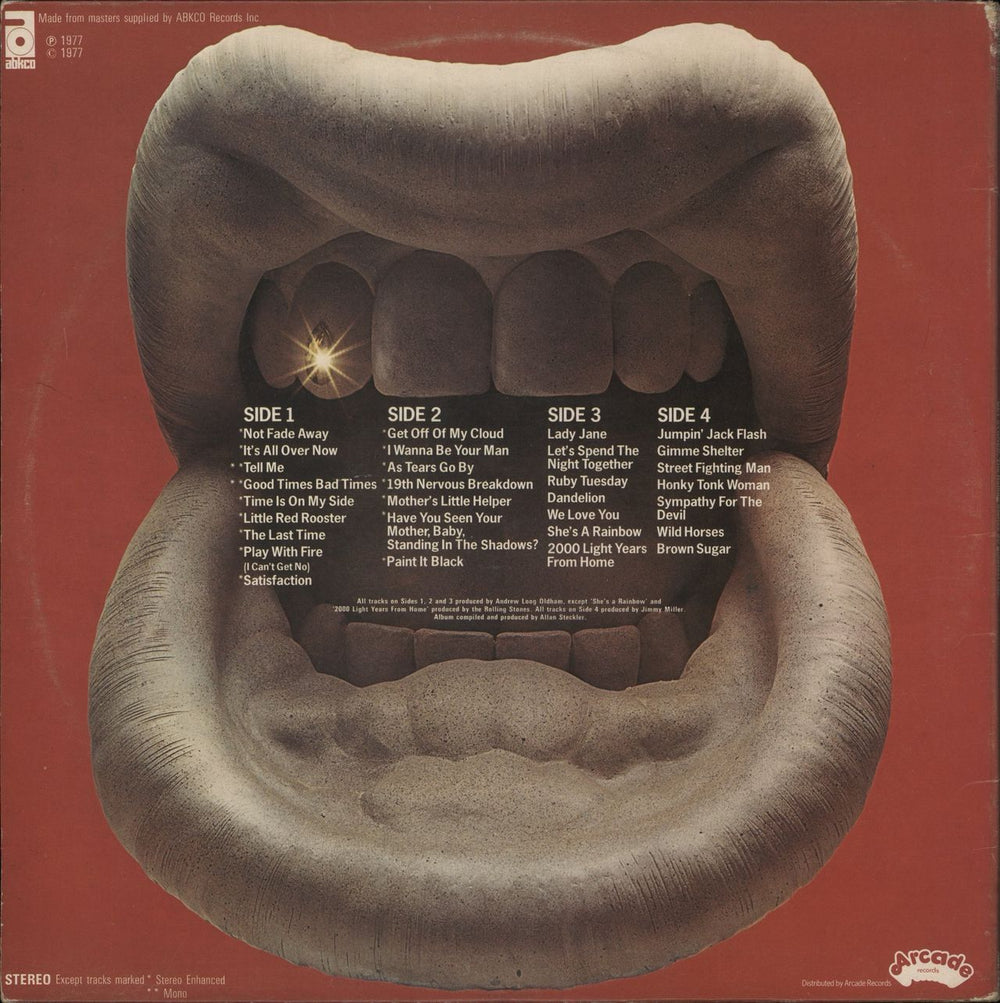 The Rolling Stones Get Stoned - EX Irish 2-LP vinyl record set (Double LP Album)