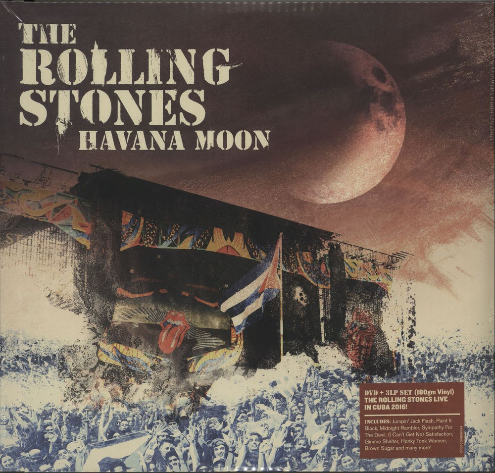 The Rolling Stones Havana Moon - 180gram + DVD - Sealed UK 3-LP vinyl record set (Triple LP Album) ERDVLP096