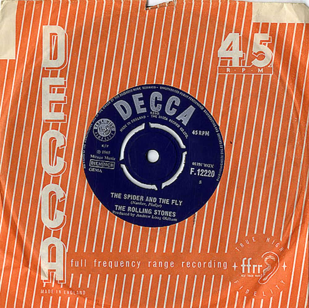 The Rolling Stones (I Can't Get No) Satisfaction - 1st (c) UK 7" vinyl single (7 inch record / 45) ROL07IC610432