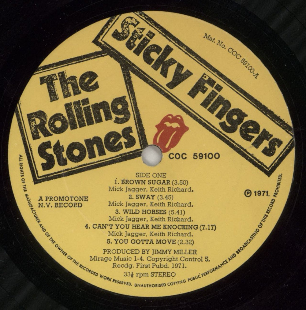 The Rolling Stones Sticky Fingers - 'ALFA' UK vinyl LP album (LP record) ROLLPST582547