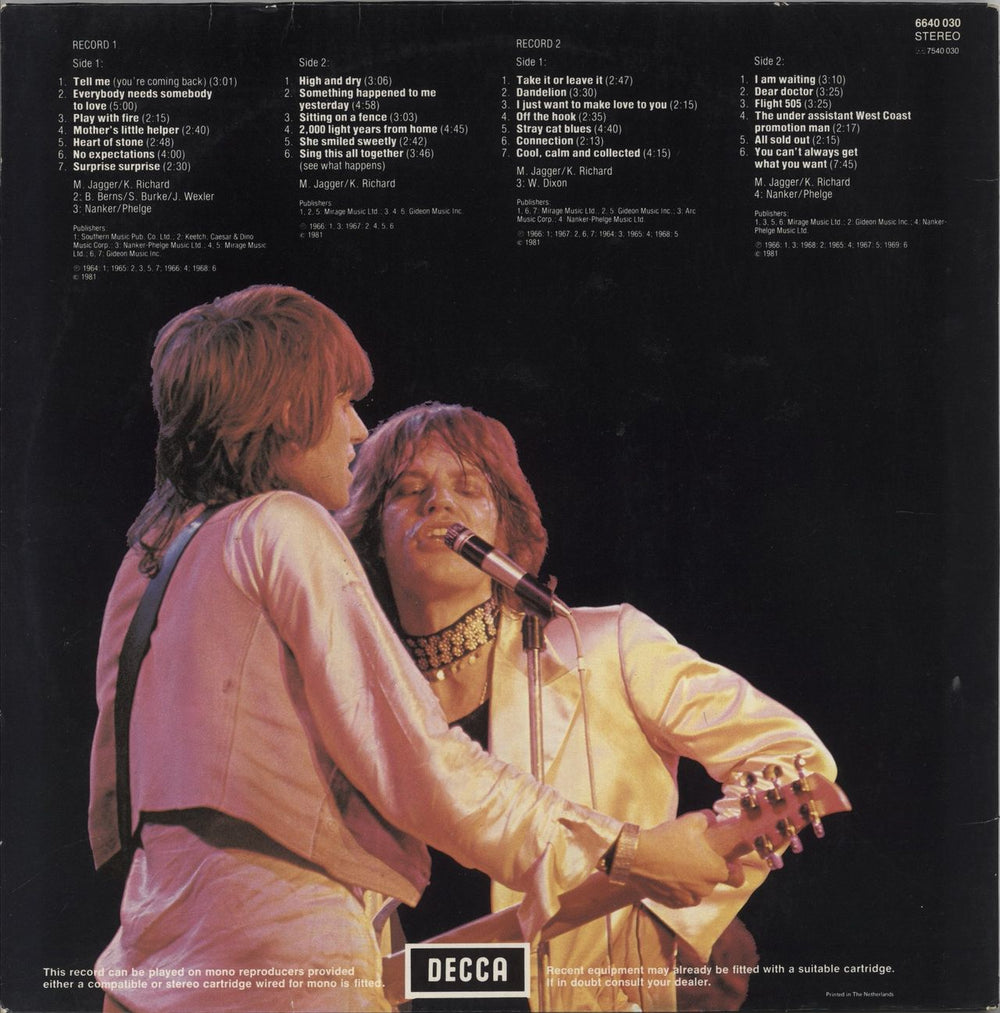 The Rolling Stones Stones Story 2 Dutch 2-LP vinyl record set (Double LP Album)