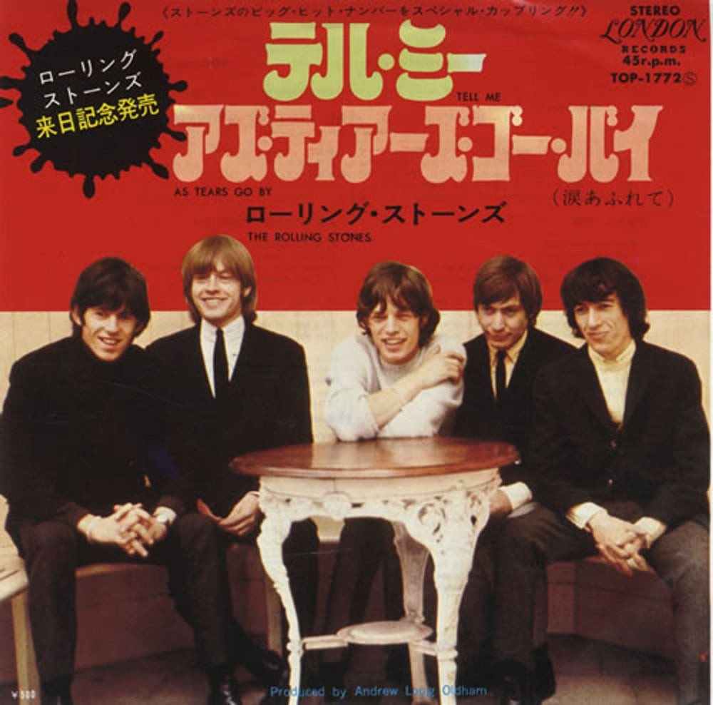 The Rolling Stones Tell Me - Coming To Japan Sleeve Japanese 7" vinyl single (7 inch record / 45) TOP-1772