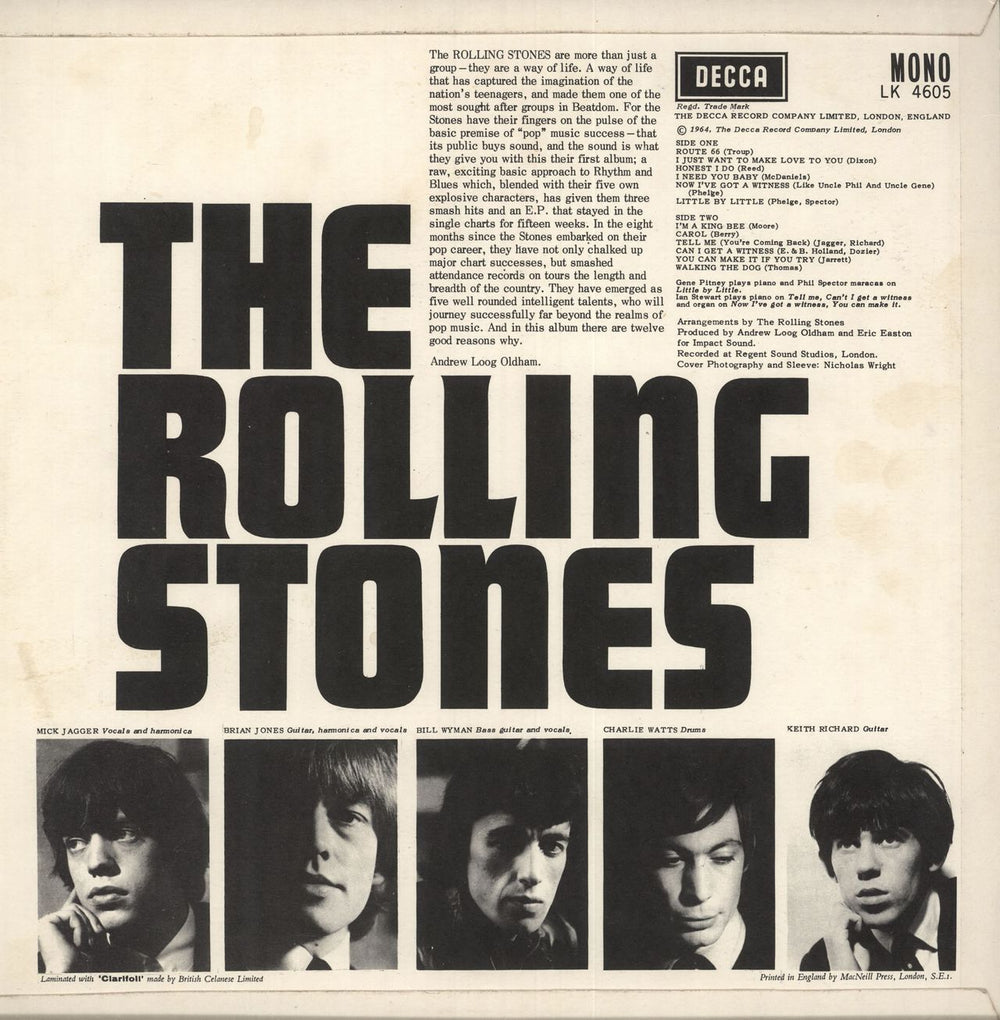 The Rolling Stones The Rolling Stones - 2nd [A] F/B - EX UK vinyl LP album (LP record)