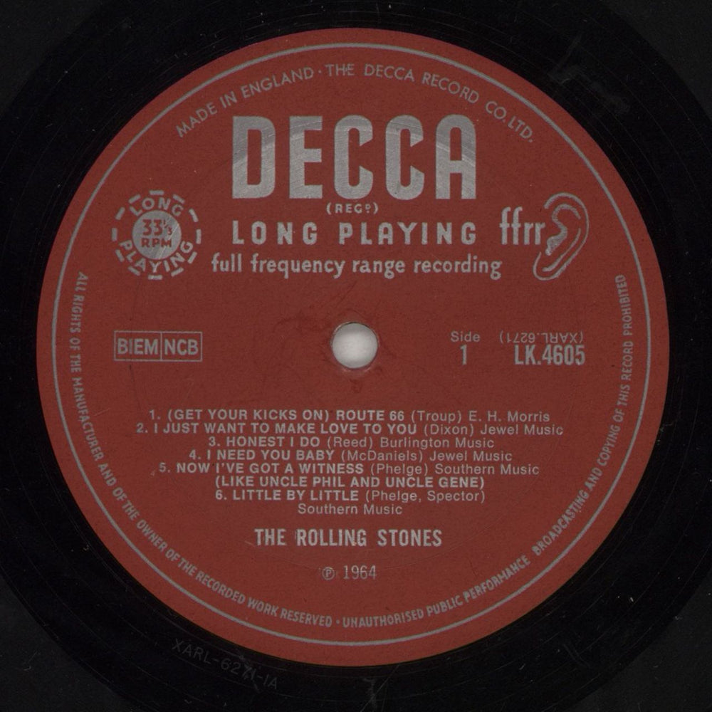 The Rolling Stones The Rolling Stones - 4th [B] - Deep Groove - EX UK vinyl LP album (LP record) ROLLPTH881040
