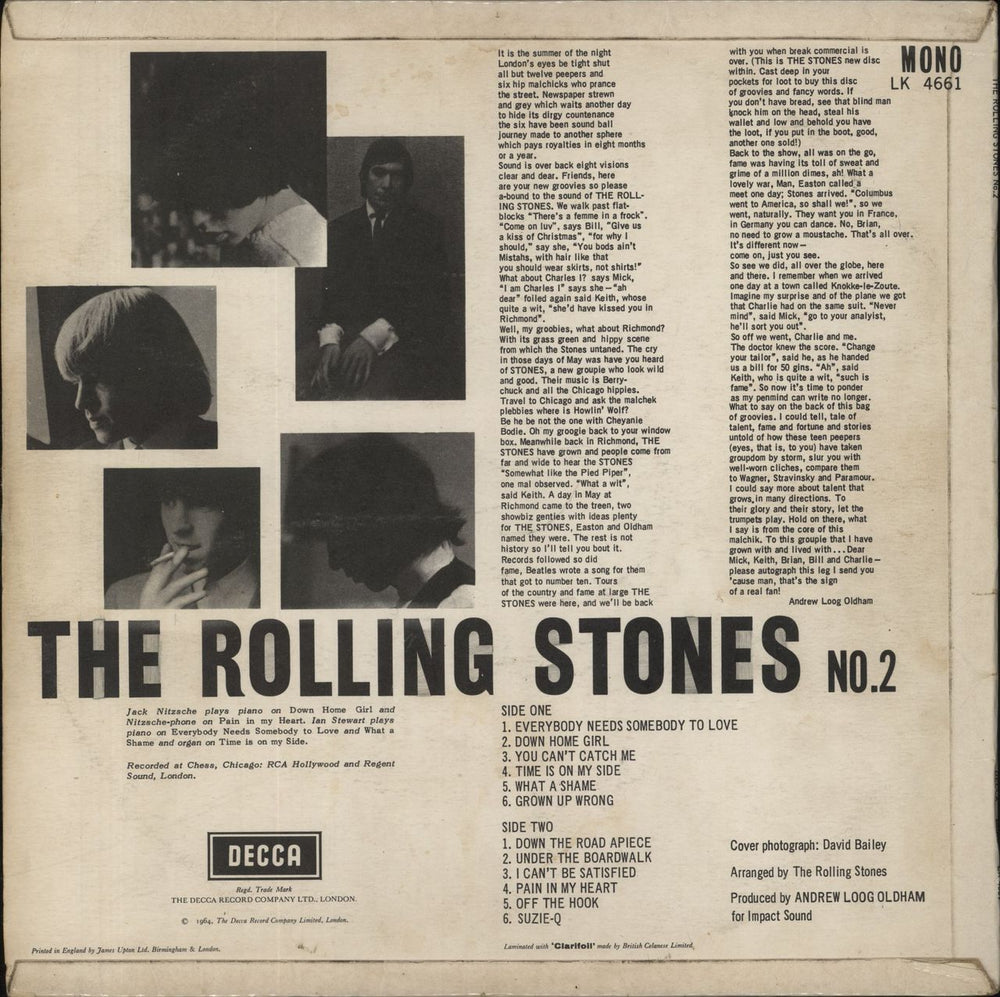 The Rolling Stones The Rolling Stones No. 2 - 4th [B] - G UK vinyl LP album (LP record)