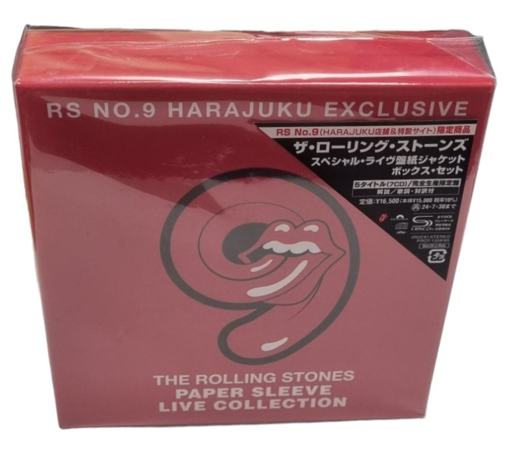 The Rolling Stones The Rolling Stones Paper Sleeve Live Collection - SHM-CD - Sealed Japanese CD Album Box Set