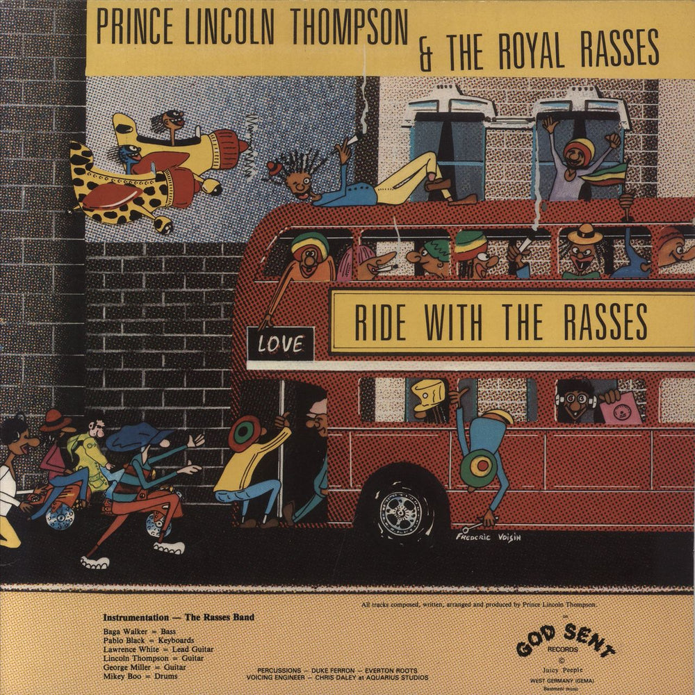 The Royal Rasses Ride With The Rasses German vinyl LP album (LP record) GSLP100