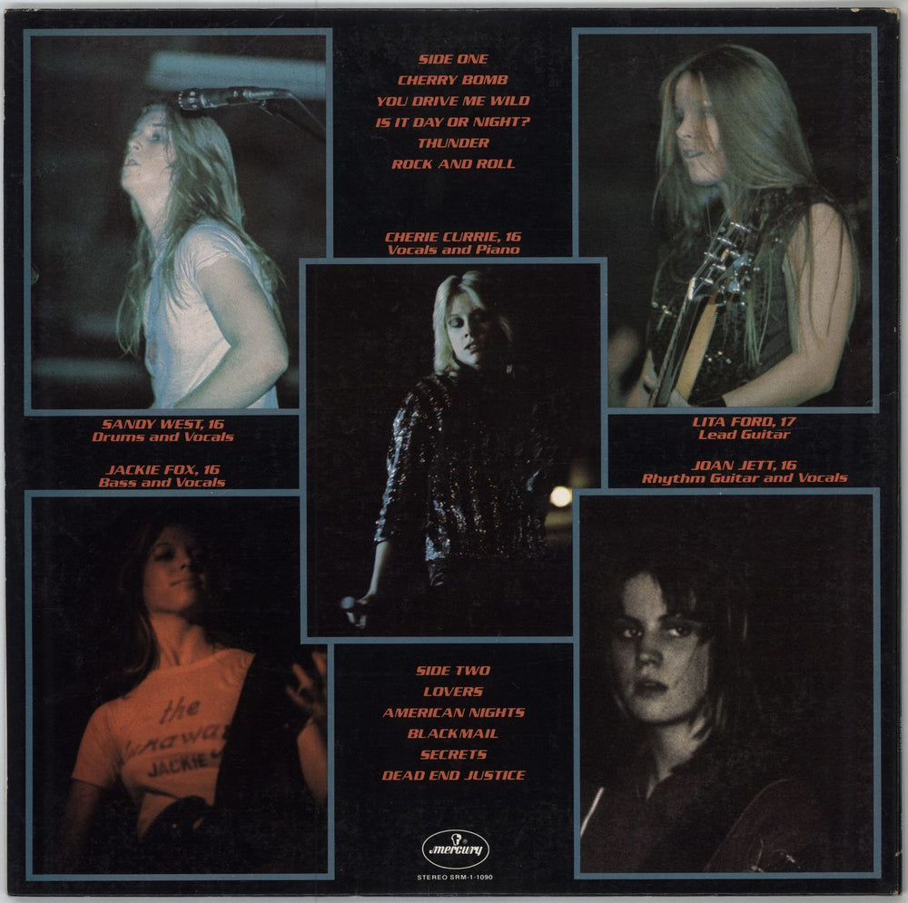 The Runaways The Runaways + Lyric insert US vinyl LP album (LP record)