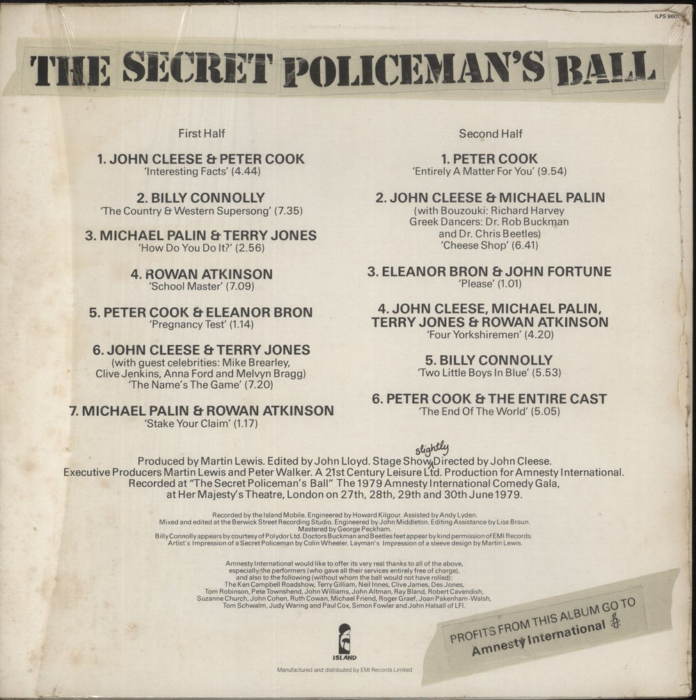 The Secret Policeman's Ball The Secret Policeman's Ball - Opened shrink UK vinyl LP album (LP record)