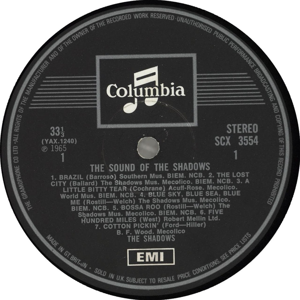 The Shadows The Sound Of The Shadows - 2nd UK vinyl LP album (LP record) SHDLPTH713820
