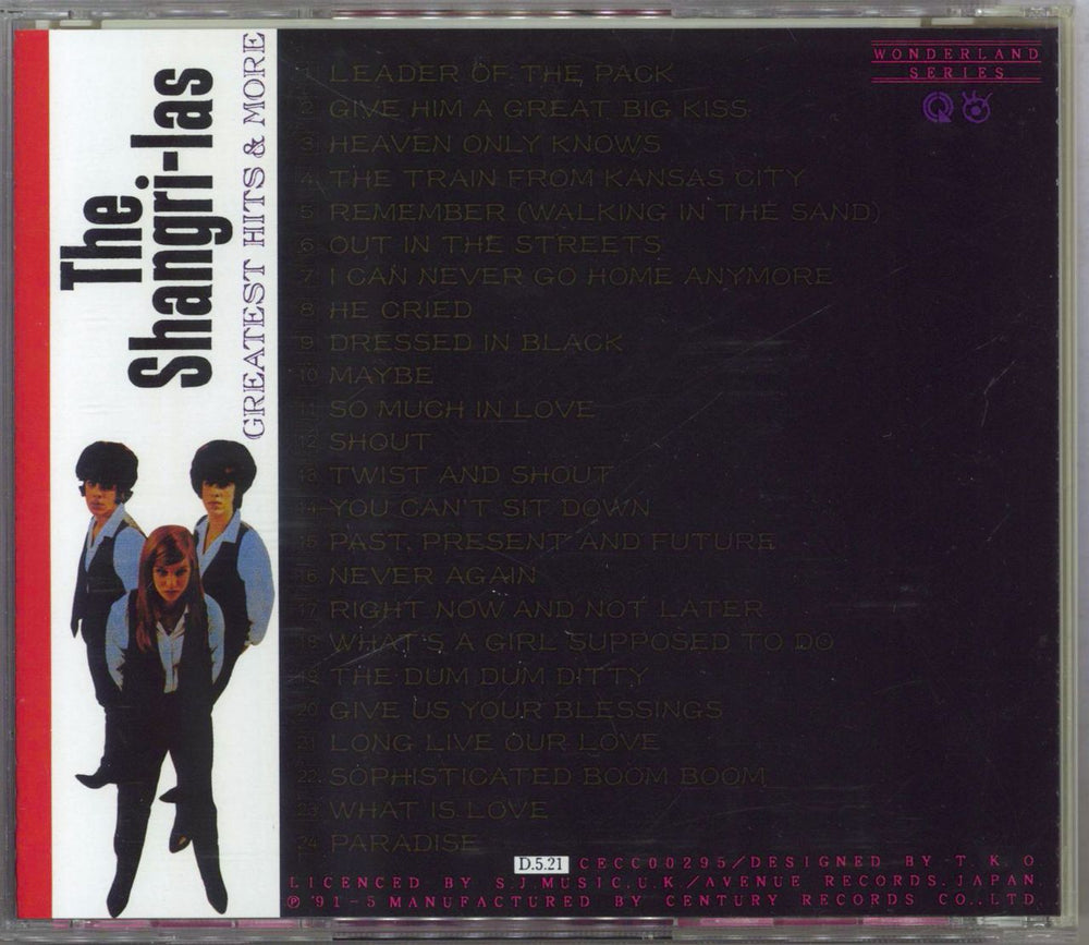 The Shangri-Las Greatest Hits & More Japanese CD album (CDLP)