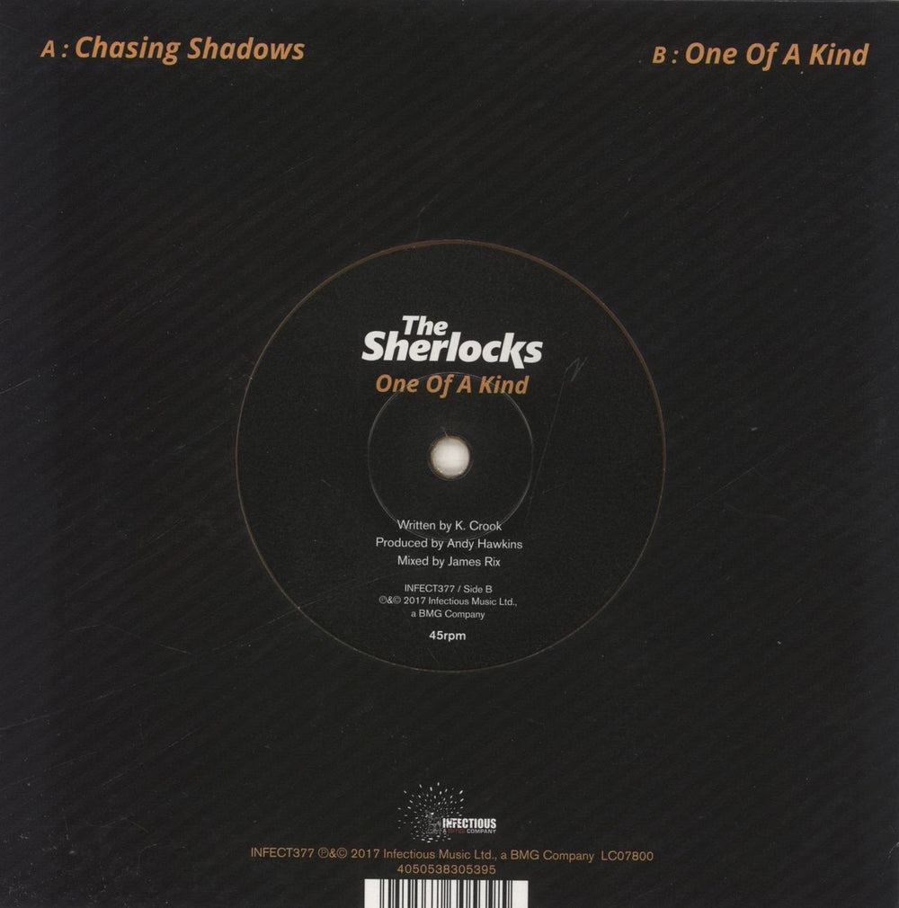 The Sherlocks Chasing Shadows - Orange Vinyl UK 7" vinyl single (7 inch record / 45) 4050538305395