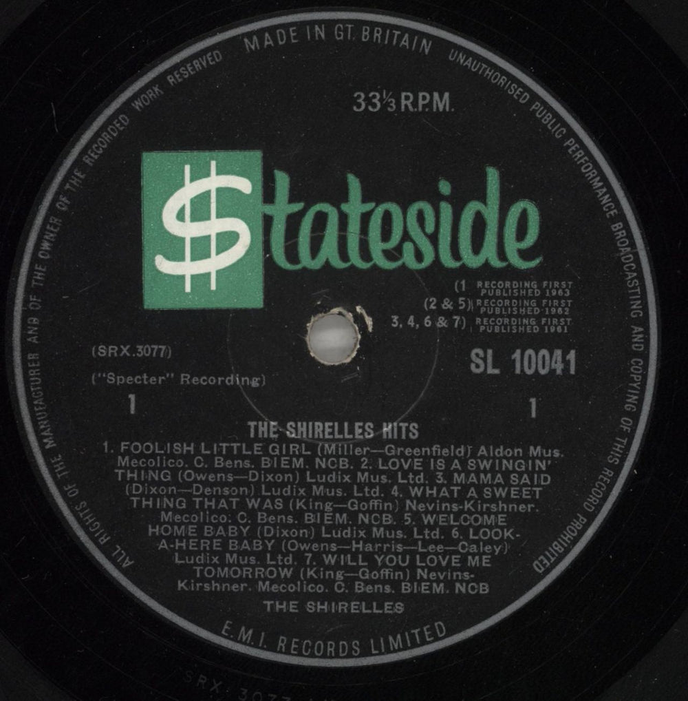 The Shirelles The Shirelles Hits - VG UK vinyl LP album (LP record) SRLLPTH875598