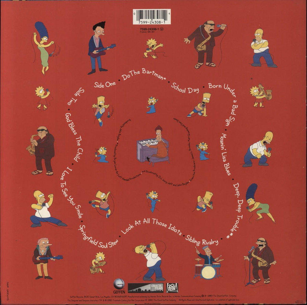 The Simpsons Sing The Blues German vinyl LP album (LP record) 075992430814