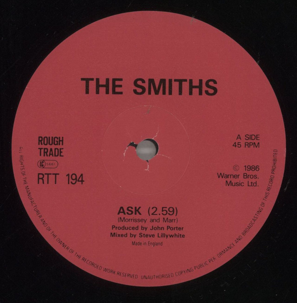 The Smiths Ask - Open Shrink UK 12" vinyl single (12 inch record / Maxi-single) SMI12AS858882
