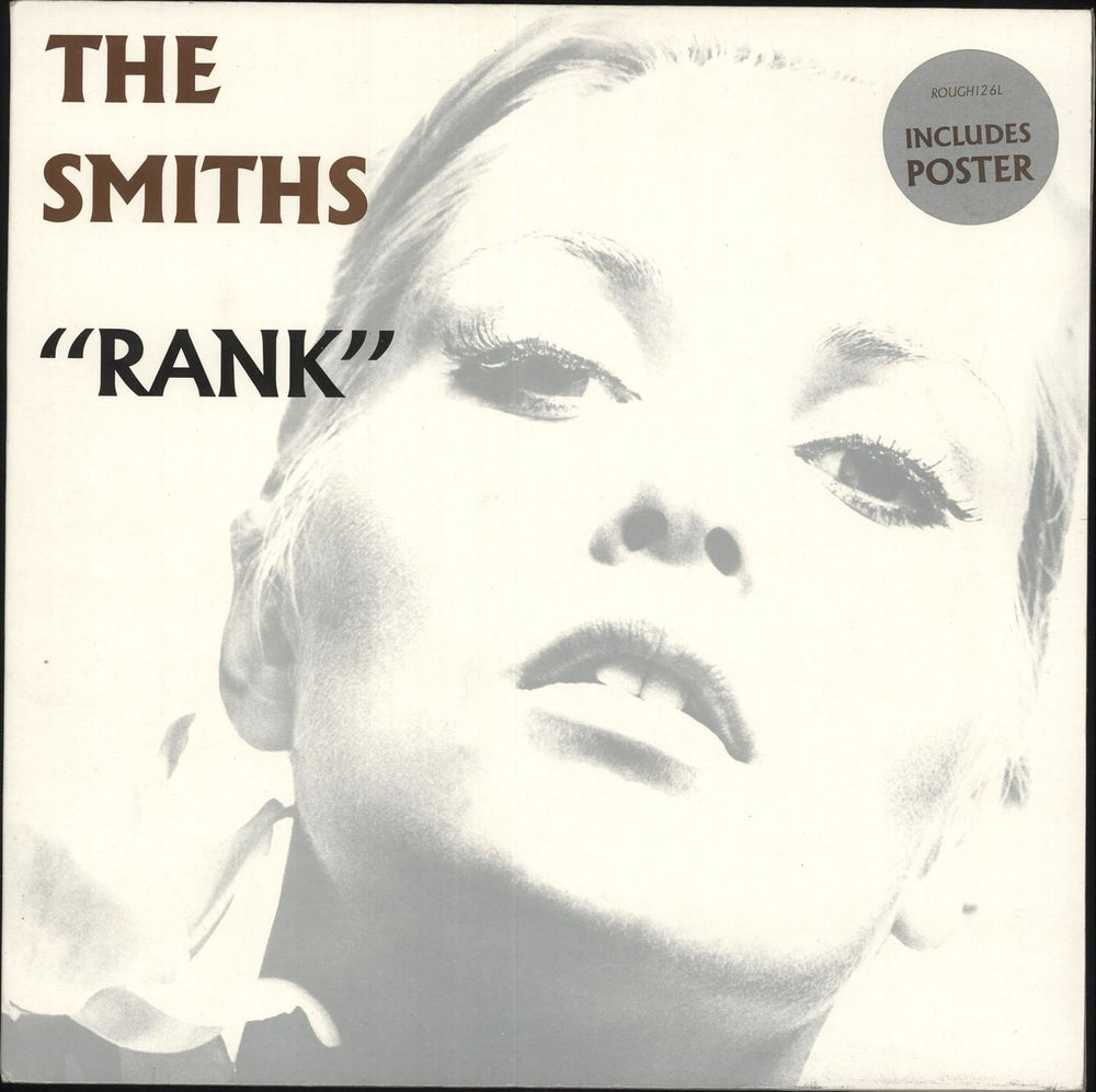 The Smiths Rank + Poster UK vinyl LP album (LP record) ROUGH126L