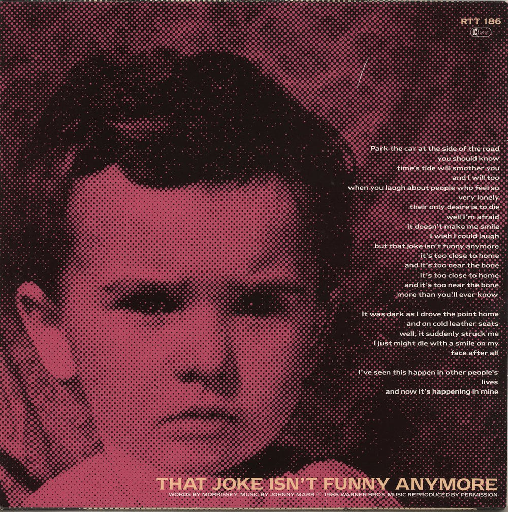 The Smiths That Joke Isn't Funny Anymore + Inner UK 12" vinyl single (12 inch record / Maxi-single)