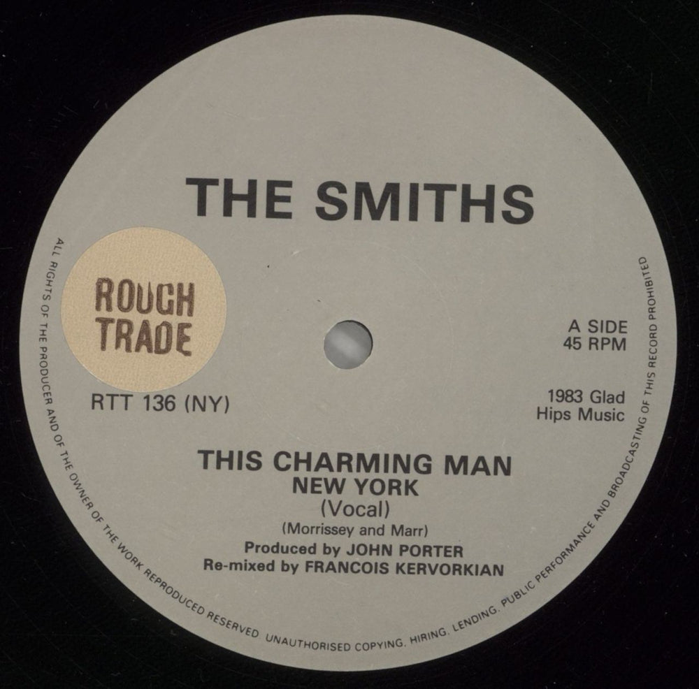 The Smiths This Charming Man - Rough Trade stickered Labels/Reverse UK 12" vinyl single (12 inch record / Maxi-single) SMI12TH879333
