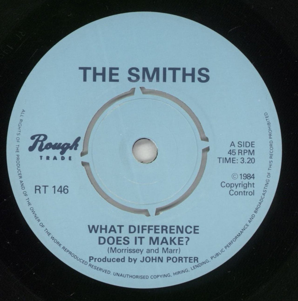 The Smiths What Difference Does It Make? - Morrissey P/S UK 7" vinyl single (7 inch record / 45) SMI07WH00109
