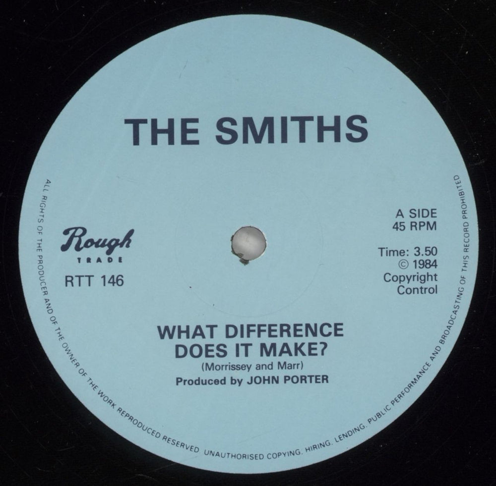 The Smiths What Difference - Morrissey Sleeve - EX UK 12" vinyl single (12 inch record / Maxi-single) SMI12WH876115