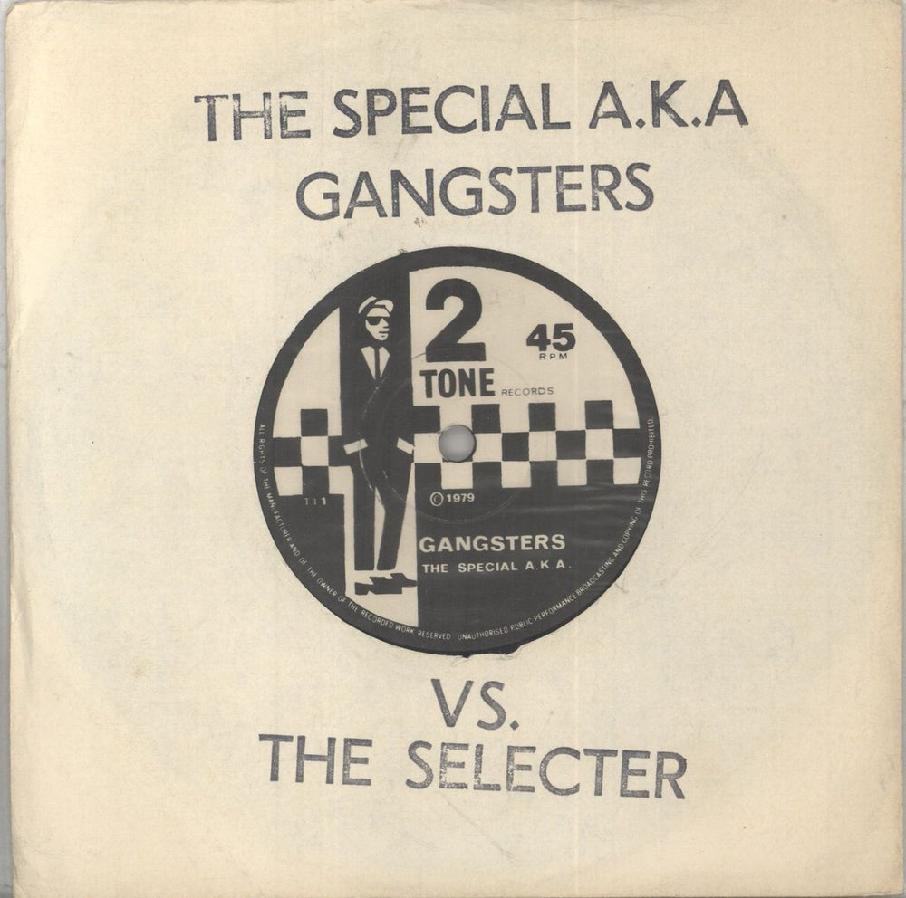 The Specials Gangsters - 1st + Stamped Sleeve - EX UK 7" vinyl single (7 inch record / 45) TT1/2