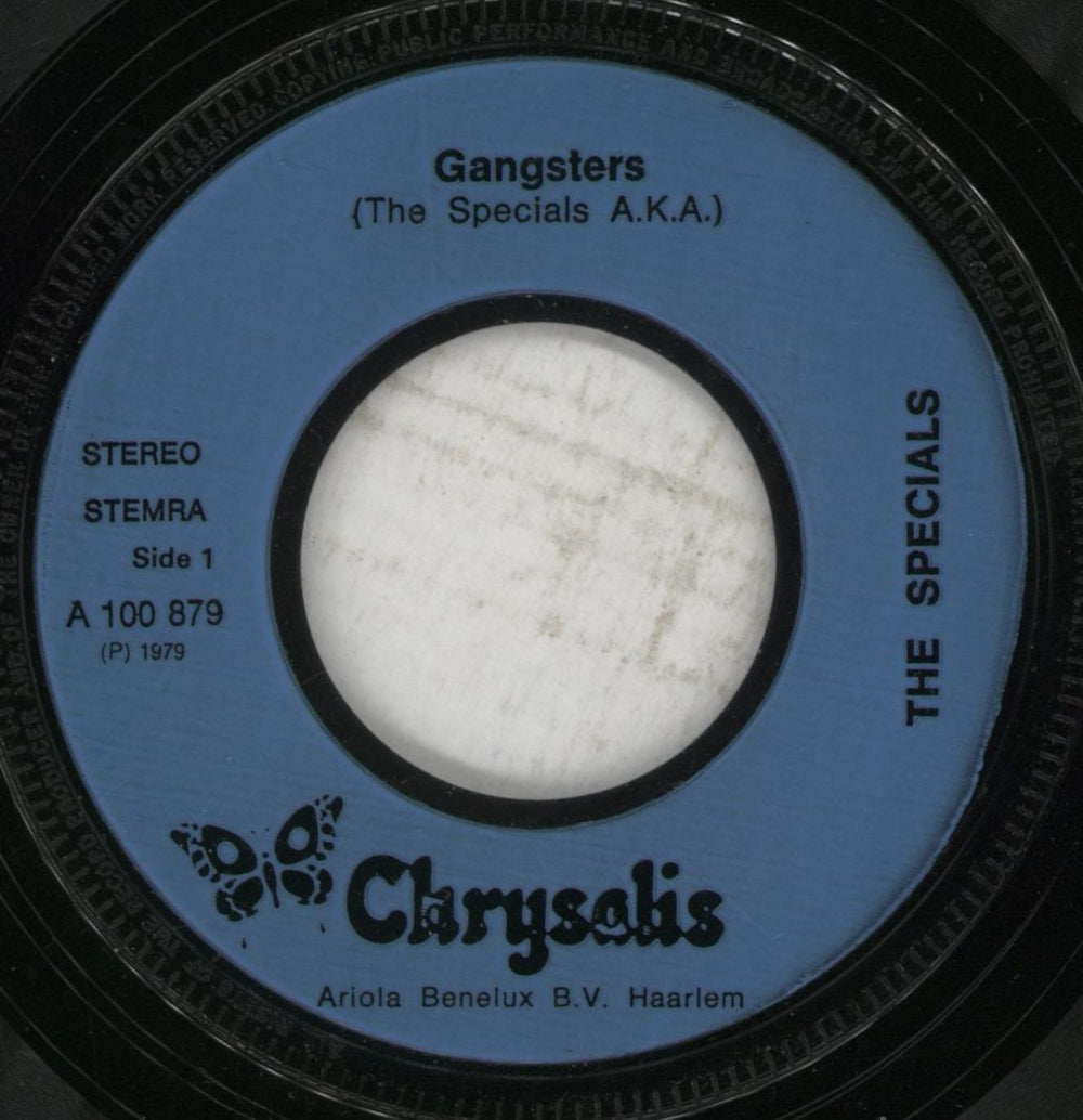 The Specials Gangsters Dutch 7" vinyl single (7 inch record / 45) SPE07GA228866