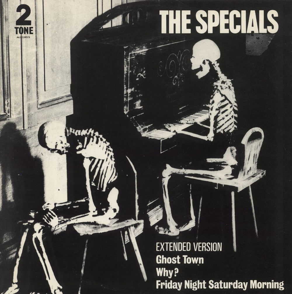 The Specials Ghost Town - Glossy - EX UK 12" vinyl single (12 inch record / Maxi-single) CHSTT1217