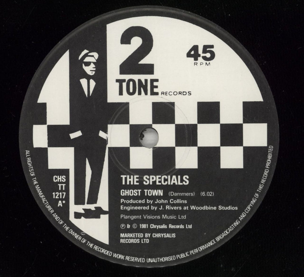 The Specials Ghost Town - Glossy - EX UK 12" vinyl single (12 inch record / Maxi-single) SPE12GH876752