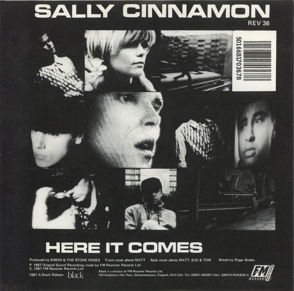 The Stone Roses Sally Cinnamon - EX UK 7" vinyl single (7 inch record / 45) 5016681703678