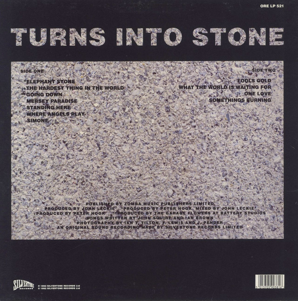 The Stone Roses Turns Into Stone UK vinyl LP album (LP record) 5013705903816