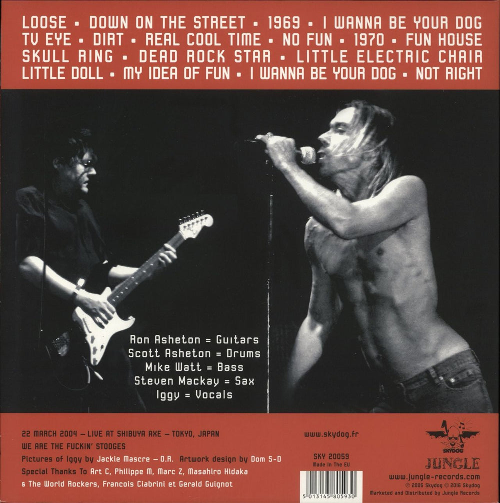 The Stooges Telluric Chaos - White & Red Splatter Vinyl - RSD16 US 2-LP vinyl record set (Double LP Album) 5013145805930
