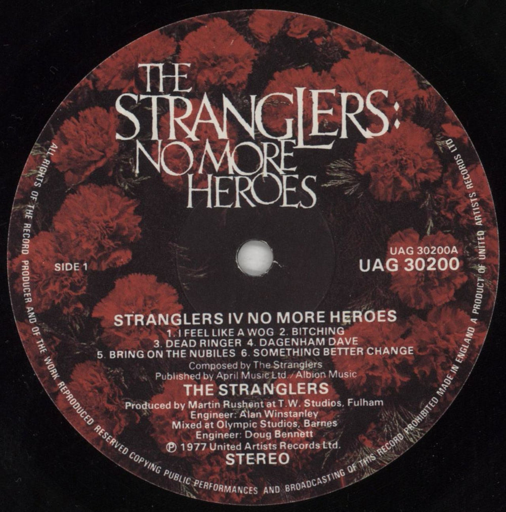 The Stranglers No More Heroes - 1st - EX UK vinyl LP album (LP record) STRLPNO400333