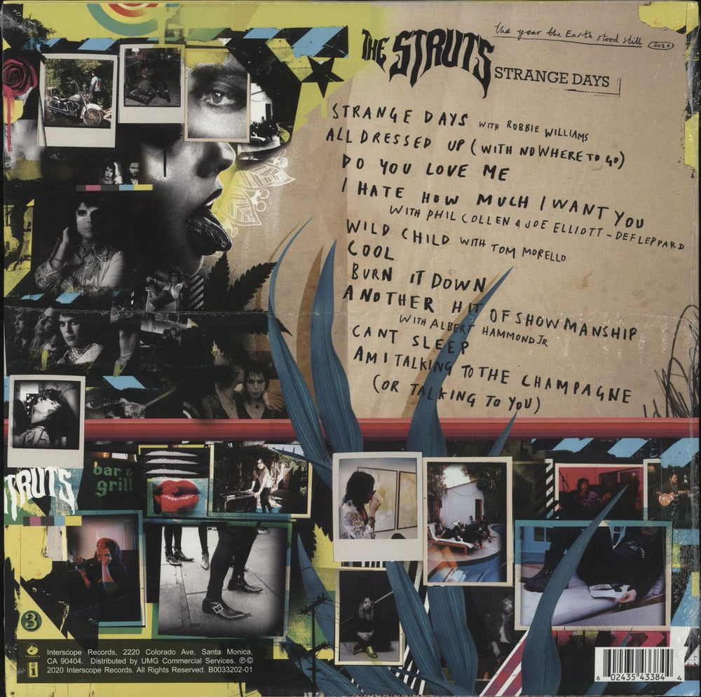 The Struts Strange Days - RSD - Clear Vinyl - Sealed US vinyl LP album (LP record) Z0LLPST843454