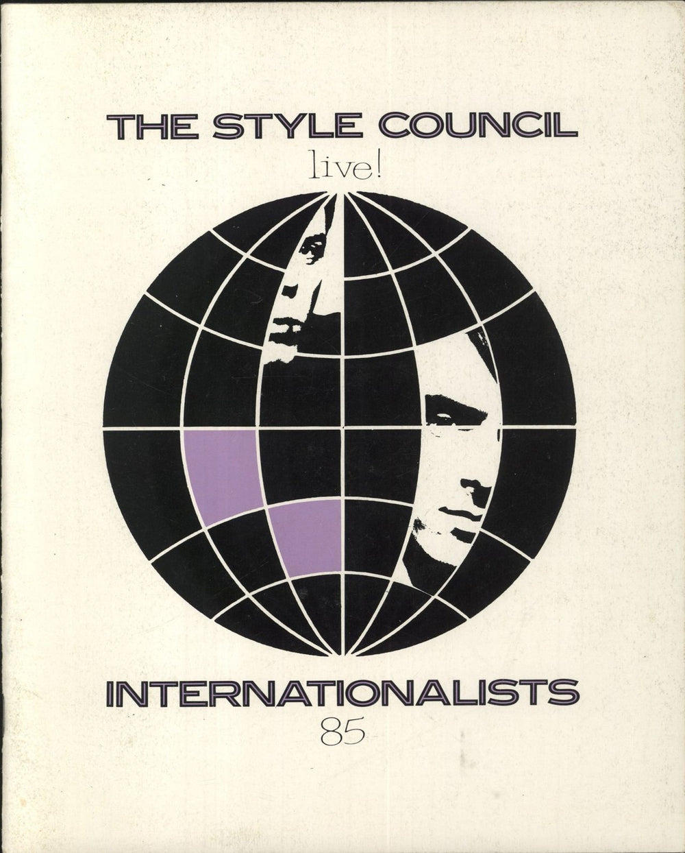 The Style Council Internationalists '85 UK tour programme TOUR PROGRAMME